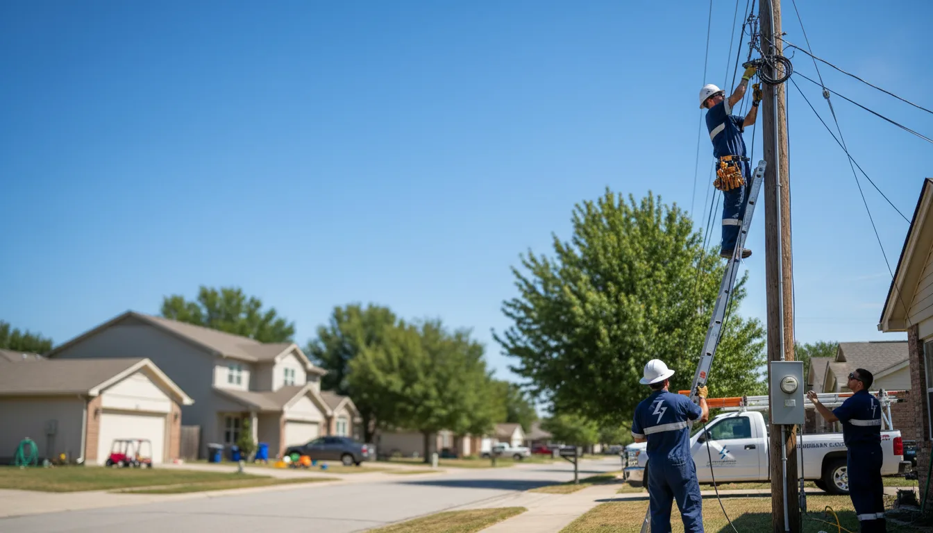 Residential electrician providing installation services in Rugby, ND